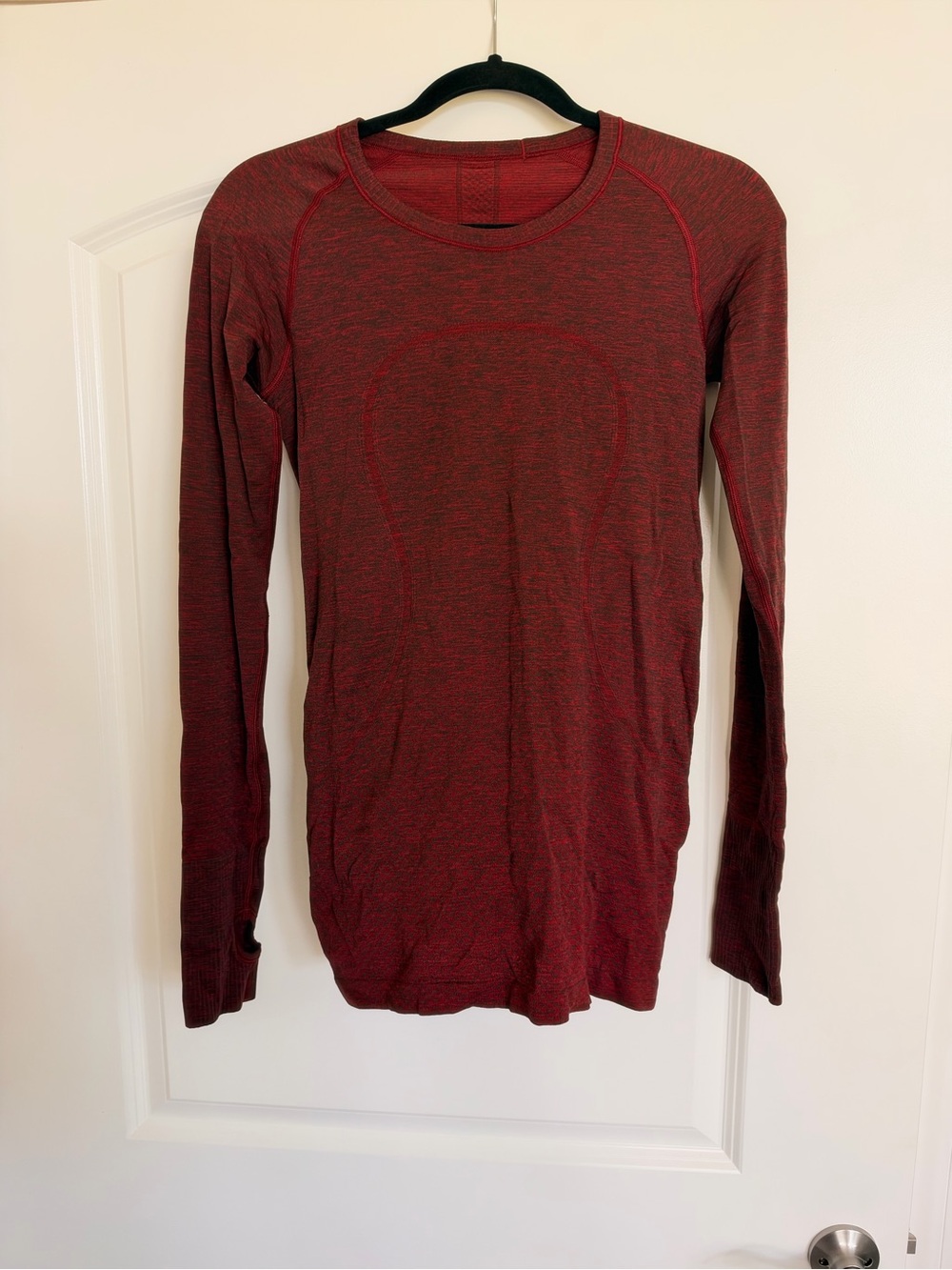 lululemon athletica long sleeve swiftly shirt- Red